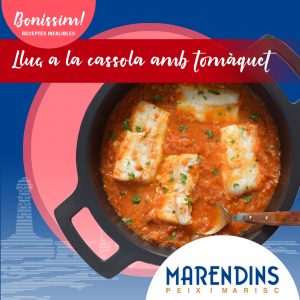Recepta Lluç a la caçola amb tomàquet